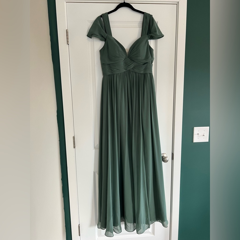 Eucalyptus green Azazie Bridesmaid Dress